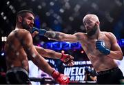 5 November 2021; Pedro Carvalho, right, and Daniel Weichel during their featherweight bout at Bellator 270 at the 3Arena in Dublin. Photo by David Fitzgerald/Sportsfile