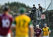 6 November 2021; Spectators look on during the Galway County Senior Club Hurling Championship semi-final match between Craughwell and Clarinbridge at Kenny Park in Athenry, Galway. Photo by Piaras Ó Mídheach/Sportsfile