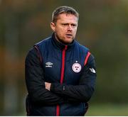 6 November 2021; Shelbourne manager Damien Duff during the EA SPORTS U17 National League of Ireland Shield Final match between Shelbourne and Cobh Ramblers at Athlone Town Stadium in Athlone, Westmeath. Photo by Michael P Ryan/Sportsfile