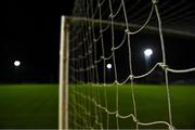 6 November 2021; A detailed view of goal netting before the SSE Airtricity Women's National League match between Peamount United and DLR Waves at PLR Park in Greenogue, Dublin. Photo by Eóin Noonan/Sportsfile