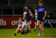 6 November 2021; Ciaran Smith of Lucan Sarsfields dejected after his side's defeat in the Go Ahead Dublin County Senior Club Football Championship Semi-Final match between St Jude's and Lucan Sarsfields at Parnell Park in Dublin. Photo by Sam Barnes/Sportsfile