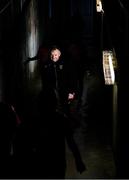 6 November 2021; Peamount United manager James O'Callaghan makes his way out to the pitch before the SSE Airtricity Women's National League match between Peamount United and DLR Waves at PLR Park in Greenogue, Dublin. Photo by Eóin Noonan/Sportsfile