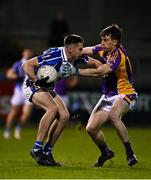 6 November 2021; Harry Donaghy of Ballyboden St Enda's in action against Dara Mullin of Kilmacud Crokes during the Go Ahead Dublin County Senior Club Football Championship Semi-Final match between Kilmacud Crokes and Ballyboden St Enda's at Parnell Park in Dublin. Photo by Sam Barnes/Sportsfile