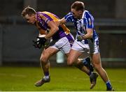 6 November 2021; Shane Cunningham of Kilmacud Crokes in action against Kieran Kennedy of Ballyboden St Enda's during the Go Ahead Dublin County Senior Club Football Championship Semi-Final match between Kilmacud Crokes and Ballyboden St Enda's at Parnell Park in Dublin. Photo by Sam Barnes/Sportsfile