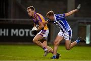 6 November 2021; Shane Cunningham of Kilmacud Crokes in action against Kieran Kennedy of Ballyboden St Enda's during the Go Ahead Dublin County Senior Club Football Championship Semi-Final match between Kilmacud Crokes and Ballyboden St Enda's at Parnell Park in Dublin. Photo by Sam Barnes/Sportsfile