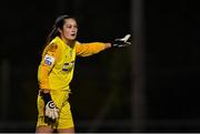 6 November 2021; DLR Waves goalkeeper Eve Badana during the SSE Airtricity Women's National League match between Peamount United and DLR Waves at PLR Park in Greenogue, Dublin. Photo by Eóin Noonan/Sportsfile