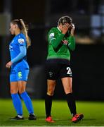 6 November 2021; Stephanie Roche of Peamount United reacts during the SSE Airtricity Women's National League match between Peamount United and DLR Waves at PLR Park in Greenogue, Dublin. Photo by Eóin Noonan/Sportsfile