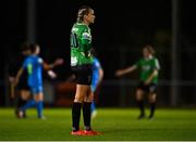 6 November 2021; Stephanie Roche of Peamount United reacts after the SSE Airtricity Women's National League match between Peamount United and DLR Waves at PLR Park in Greenogue, Dublin. Photo by Eóin Noonan/Sportsfile