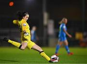 6 November 2021; Eve Badana of DLR Waves during the SSE Airtricity Women's National League match between Peamount United and DLR Waves at PLR Park in Greenogue, Dublin. Photo by Eóin Noonan/Sportsfile