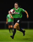 6 November 2021; Hannah McEvoy of Peamount United during the SSE Airtricity Women's National League match between Peamount United and DLR Waves at PLR Park in Greenogue, Dublin. Photo by Eóin Noonan/Sportsfile