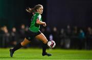 6 November 2021; Rebecca Watkins of Peamount United during the SSE Airtricity Women's National League match between Peamount United and DLR Waves at PLR Park in Greenogue, Dublin. Photo by Eóin Noonan/Sportsfile