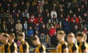 7 November 2021; Spectators stand for a minutes silence before the Meath County Senior Club Football Championship Final match between St Peter's Dunboyne and Wolfe Tones at Páirc Tailteann in Navan, Meath. Photo by Seb Daly/Sportsfile