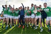 7 November 2021; Ballyhale Shamrocks players celebrate after the Kilkenny County Senior Club Hurling Championship Final match between Ballyhale Shamrocks and O'Loughlin Gaels at UPMC Nowlan Park in Kilkenny. Photo by Brendan Moran/Sportsfile