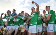 7 November 2021; Ballyhale Shamrocks players, including Adrian Mullen, Eoin Kenneally, Christopher Coady and Richie Reid, celebrate after the Kilkenny County Senior Club Hurling Championship Final match between Ballyhale Shamrocks and O'Loughlin Gaels at UPMC Nowlan Park in Kilkenny. Photo by Brendan Moran/Sportsfile