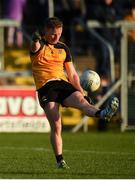 7 November 2021; Jack Brady of Ramor United kicks to score a point during the Cavan County Senior Club Football Championship Final match between Gowna and Ramor United at Kingspan Breffni in Cavan. Photo by Oliver McVeigh/Sportsfile