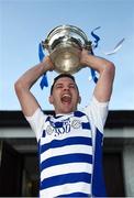 7 November 2021; Eamonn Callaghan of Naas lifts the cup after the Kildare County Senior Club Football Championship Final match between Naas and Sarsfields at St Conleth's Park in Newbridge, Kildare. Photo by Daire Brennan/Sportsfile