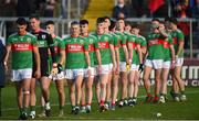 7 November 2021; The Gowna team in the pre-match parade before the Cavan County Senior Club Football Championship Final match between Gowna and Ramor United at Kingspan Breffni in Cavan. Photo by Oliver McVeigh/Sportsfile