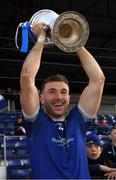 7 November 2021; Naomh Mairtin captain Sam Mulroy lifts the Joe Ward Cup after the Louth County Senior Club Football Championship Final match between Naomh Mairtin and St Mochta’s at Páirc Mhuire in Ardee, Louth. Photo by Ray McManus/Sportsfile