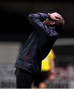 7 November 2021; Dundalk head coach Vinny Perth during the SSE Airtricity League Premier Division match between Dundalk and Longford Town at Oriel Park in Dundalk, Louth. Photo by Michael P Ryan/Sportsfile