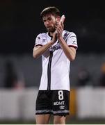 7 November 2021; Sam Stanton of Dundalk following his side's victory in the SSE Airtricity League Premier Division match between Dundalk and Longford Town at Oriel Park in Dundalk, Louth. Photo by Michael P Ryan/Sportsfile