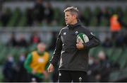 6 November 2021; Ireland defence coach Simon Easterby during the Autumn Nations Series match between Ireland and Japan at Aviva Stadium in Dublin. Photo by Ramsey Cardy/Sportsfile