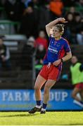 7 November 2021; Fiona O’Neill of St Peter's Dunboyne celebrates after scoring a point during the Meath County Ladies Football Senior Club Championship Final match between St Peter's Dunboyne and Seneschalstown at Páirc Tailteann in Navan, Meath. Photo by Seb Daly/Sportsfile