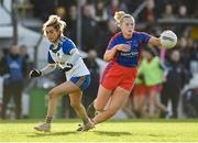 7 November 2021; Vikki Wall of St Peter's Dunboyne in action against Caragh Monaghan of Seneschalstown during the Meath County Ladies Football Senior Club Championship Final match between St Peter's Dunboyne and Seneschalstown at Páirc Tailteann in Navan, Meath. Photo by Seb Daly/Sportsfile