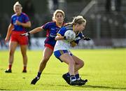 7 November 2021; Stacey Grimes of Seneschalstown in action against Elaine Doyle of St Peter's Dunboyne during the Meath County Ladies Football Senior Club Championship Final match between St Peter's Dunboyne and Seneschalstown at Páirc Tailteann in Navan, Meath. Photo by Seb Daly/Sportsfile