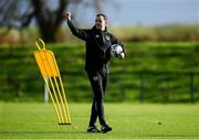 8 November 2021; Coach John O'Shea during a Republic of Ireland U21's training session at the FAI National Training Centre in Abbotstown in Dublin. Photo by Harry Murphy/Sportsfile