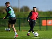 8 November 2021; Tyreik Wright, right, during a Republic of Ireland U21's training session at the FAI National Training Centre in Abbotstown in Dublin. Photo by Harry Murphy/Sportsfile