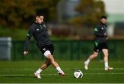 8 November 2021; Conor Noss during a Republic of Ireland U21's training session at the FAI National Training Centre in Abbotstown in Dublin. Photo by Harry Murphy/Sportsfile