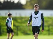 8 November 2021; Joel Bagan during a Republic of Ireland U21's training session at the FAI National Training Centre in Abbotstown in Dublin. Photo by Harry Murphy/Sportsfile