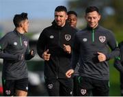 8 November 2021; Enda Stevens during a Republic of Ireland training session at the FAI National Training Centre in Abbotstown, Dublin. Photo by Stephen McCarthy/Sportsfile