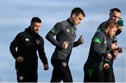 8 November 2021; Seamus Coleman during a Republic of Ireland training session at the FAI National Training Centre in Abbotstown, Dublin. Photo by Stephen McCarthy/Sportsfile