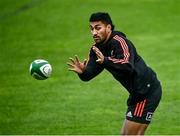9 November 2021; Rieko Ioane during New Zealand All Blacks rugby squad training at UCD Bowl in Dublin. Photo by David Fitzgerald/Sportsfile