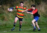 9 November 2021; Participants during the Leinster Rugby Division 3 Blitz match between St Oliver's Primary School, Drogheda, Louth, and Boyne Community School, Trim, Meath, at Dundalk RFC in Dundalk, Louth. Photo by Ben McShane/Sportsfile