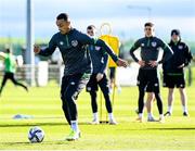9 November 2021; Adam Idah during a Republic of Ireland training session at the FAI National Training Centre in Abbotstown, Dublin. Photo by Stephen McCarthy/Sportsfile