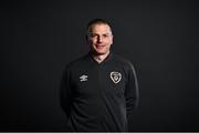 9 November 2021; Manager Jim Crawford during a Republic of Ireland Men's U21 portrait session at the Carlton Hotel in Tyrrelstown, Dublin. Photo by David Fitzgerald/Sportsfile