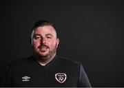 9 November 2021; Performance Analyst Martin Doyle during a Republic of Ireland Men's U21 portrait session at the Carlton Hotel in Tyrrelstown, Dublin. Photo by David Fitzgerald/Sportsfile