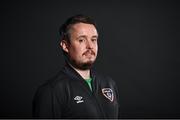 9 November 2021; Operation manager Conor Ryan during a Republic of Ireland Men's U21 portrait session at the Carlton Hotel in Tyrrelstown, Dublin. Photo by David Fitzgerald/Sportsfile