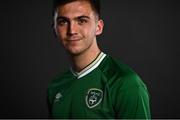 9 November 2021; Oisin McEntee during a Republic of Ireland Men's U21 portrait session at the Carlton Hotel in Tyrrelstown, Dublin. Photo by David Fitzgerald/Sportsfile