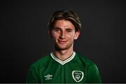 9 November 2021; Ollie O'Neill during a Republic of Ireland Men's U21 portrait session at the Carlton Hotel in Tyrrelstown, Dublin. Photo by David Fitzgerald/Sportsfile