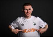10 November 2021; Republic of Ireland U21 footballer Ross Tierney at the announcement of Jigsaw as the official Charity Partner of the Football Association of Ireland after FAI staff chose Ireland’s leading youth mental health charity as their preferred choice to work with for the next two years. The innovative partnership will see the FAI and Jigsaw work together under a new ‘Standing Together For Youth Mental Health’ banner for the next two years initially. As part of this collaboration the FAI and Jigsaw will produce a series of mental health support programmes aimed specifically at staff, young players and coaches across all FAI affiliates. Photo by David Fitzgerald/Sportsfile