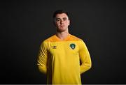 9 November 2021; Brian Maher during a Republic of Ireland Men's U21 portrait session at the Carlton Hotel in Tyrrelstown, Dublin. Photo by David Fitzgerald/Sportsfile