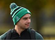 10 November 2021; James Lowe arrives for Ireland rugby squad training at Carton House in Maynooth, Kildare. Photo by Piaras Ó Mídheach/Sportsfile