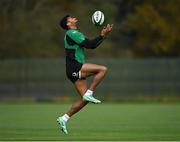 10 November 2021; Robert Baloucoune during Ireland rugby squad training at Carton House in Maynooth, Kildare. Photo by Piaras Ó Mídheach/Sportsfile