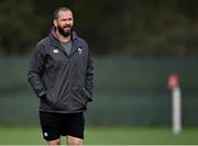 10 November 2021; Head coach Andy Farrell during Ireland rugby squad training at Carton House in Maynooth, Kildare. Photo by Piaras Ó Mídheach/Sportsfile