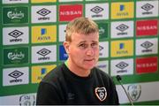 10 November 2021; Manager Stephen Kenny during a Republic of Ireland press conference at the Aviva Stadium in Dublin. Photo by Stephen McCarthy/Sportsfile