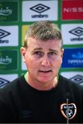 10 November 2021; Manager Stephen Kenny during a Republic of Ireland press conference at the Aviva Stadium in Dublin. Photo by Stephen McCarthy/Sportsfile
