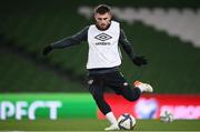 10 November 2021; Ryan Manning during a Republic of Ireland training session at the Aviva Stadium in Dublin. Photo by Stephen McCarthy/Sportsfile